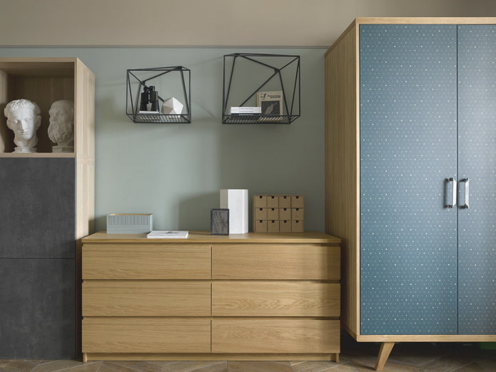 metal wall shelves in the interior metal wall shelves in the interior