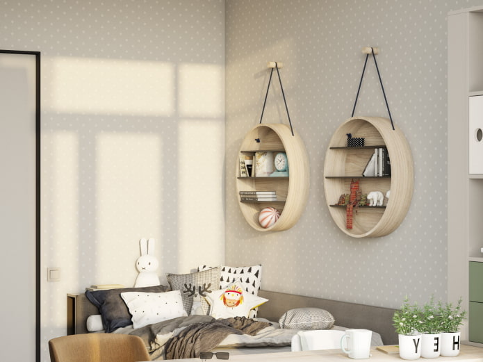 hinged wall shelves in the interior hinged wall shelves in the interior