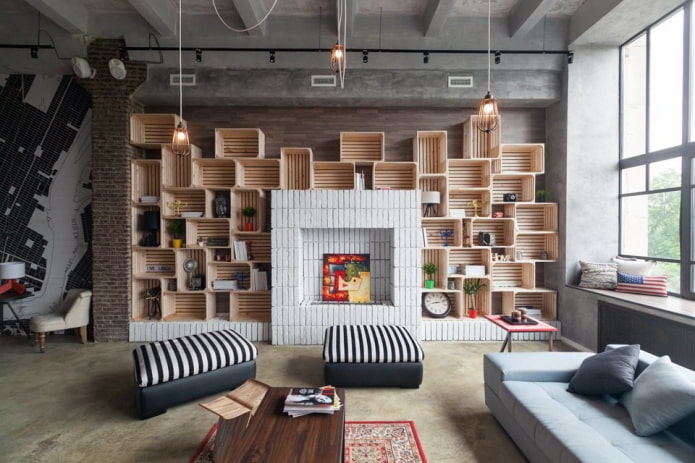 design of wall shelves in the interior design of wall shelves in the interior