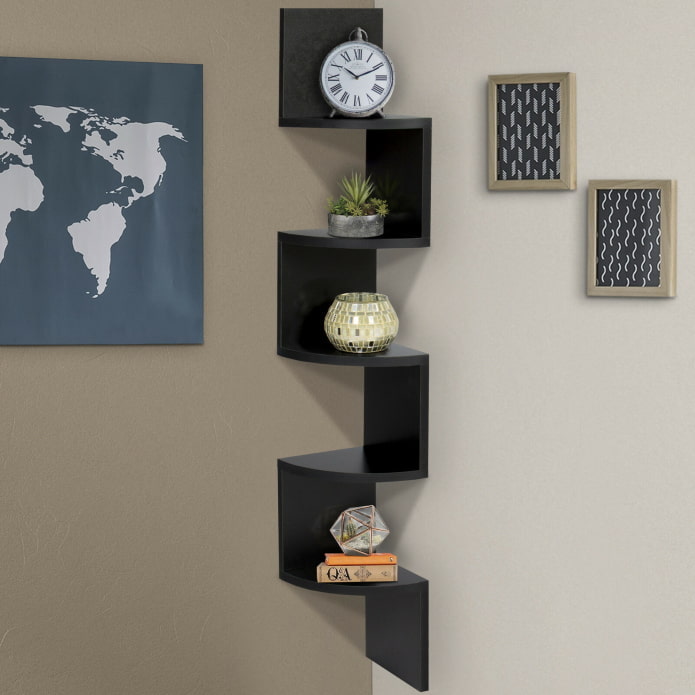 design of wall shelves in the interior design of wall shelves in the interior