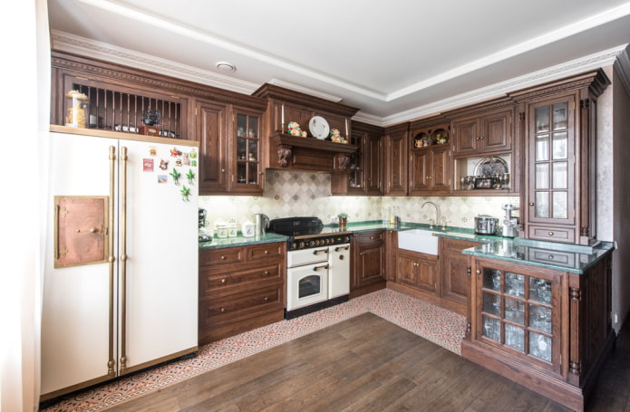 furniture and appliances in the kitchen in English style furniture and appliances in the kitchen in English style