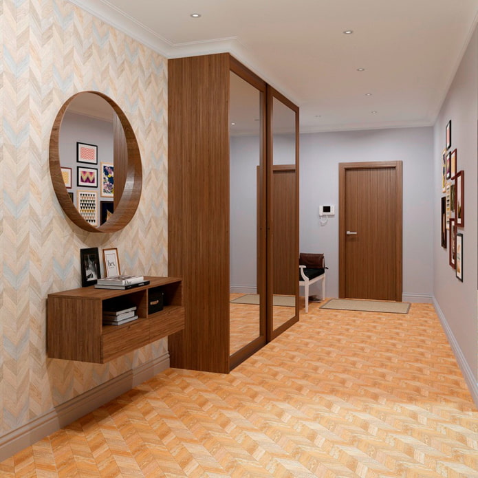 brown linoleum