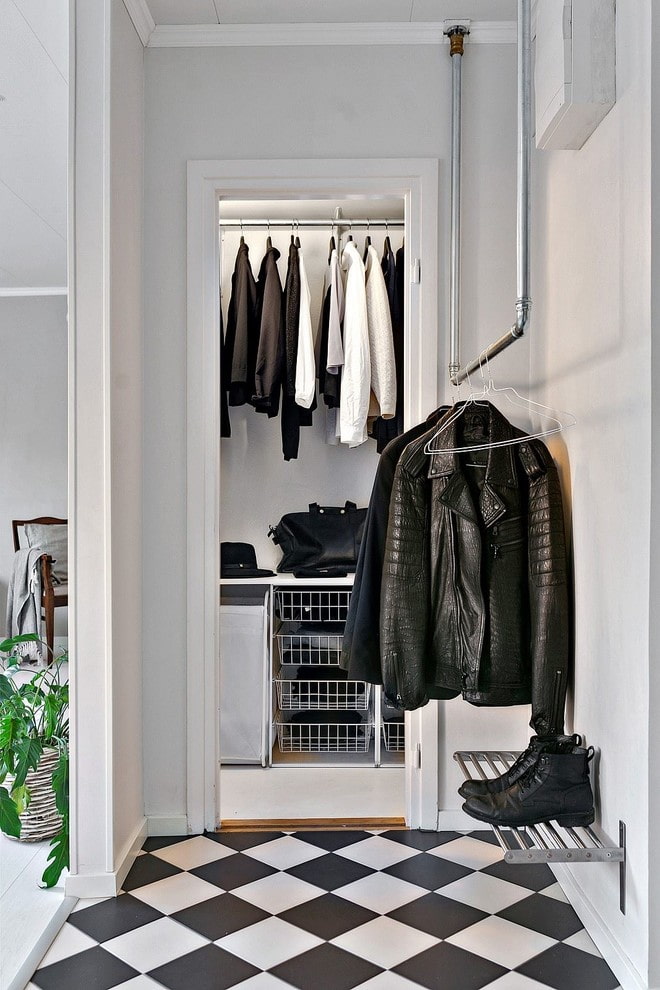 interior filling of the wardrobe in the corridor interior filling of the wardrobe in the corridor