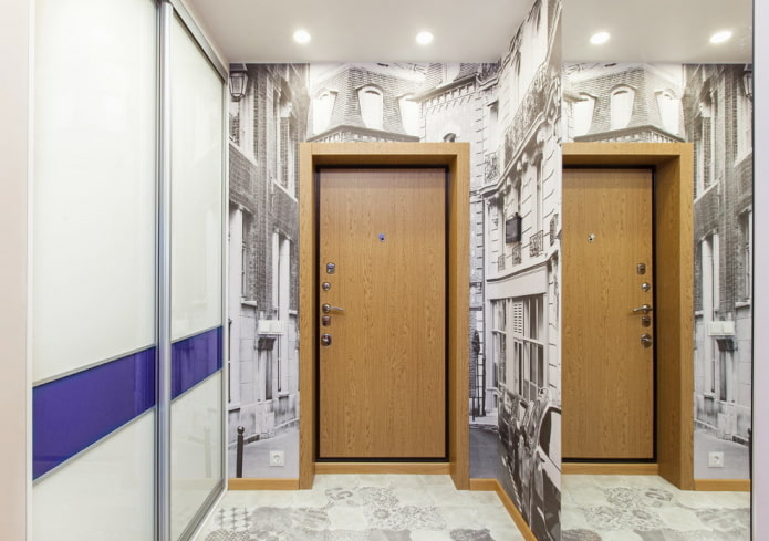 wardrobe in the interior of a small hallway wardrobe in the interior of a small hallway