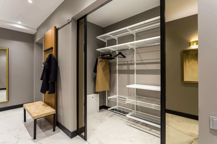 interior filling of the wardrobe in the corridor interior filling of the wardrobe in the corridor