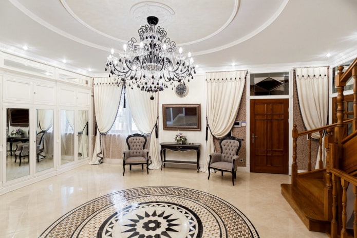 lighting in the hallway in the interior of the house