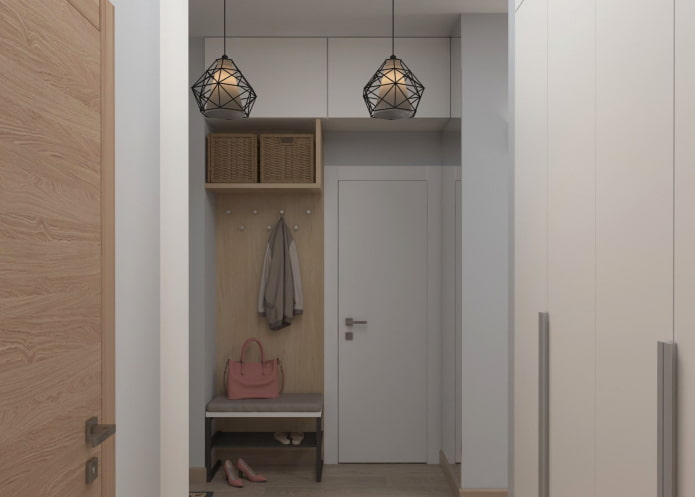 hallway in the interior of a narrow corridor