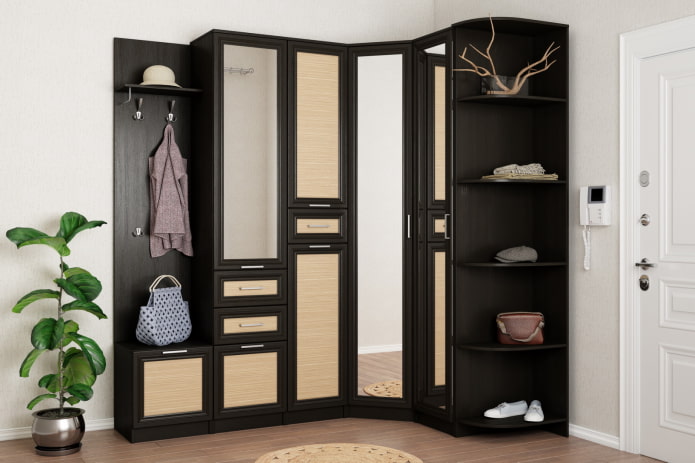Dark corner wardrobe
