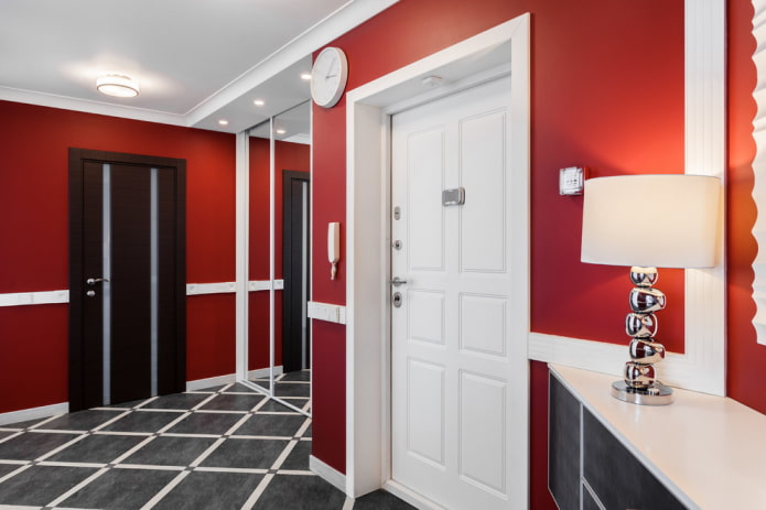 combination of colors in the interior of the corridor combination of colors in the interior of the corridor