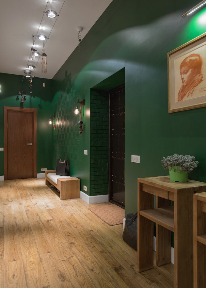 hallway design in dark colors hallway design in dark colors