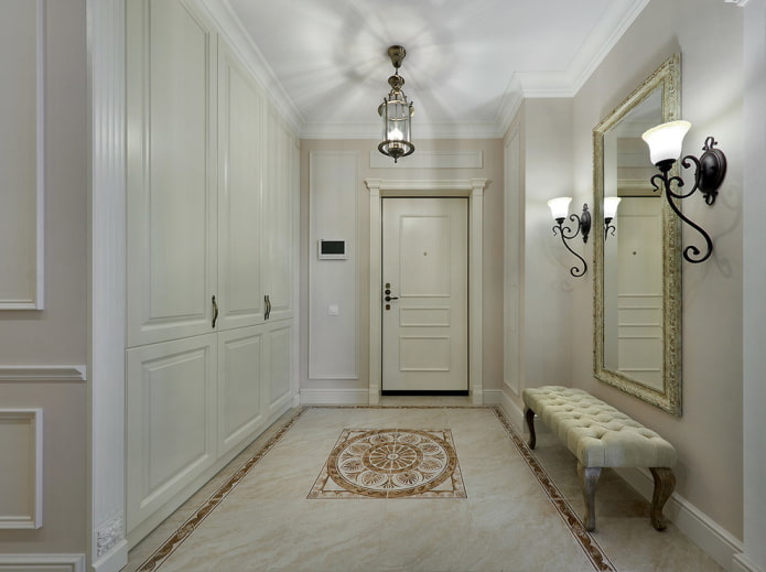 color scheme of the hallway in the classic style color scheme of the hallway in the classic style