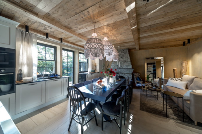 kitchen-living room design