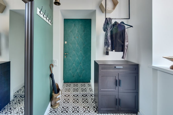 Scandinavian-style corridor with bright details