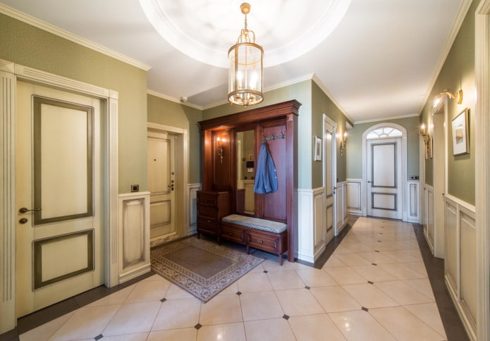 finishing the corridor in a classic style finishing the corridor in a classic style