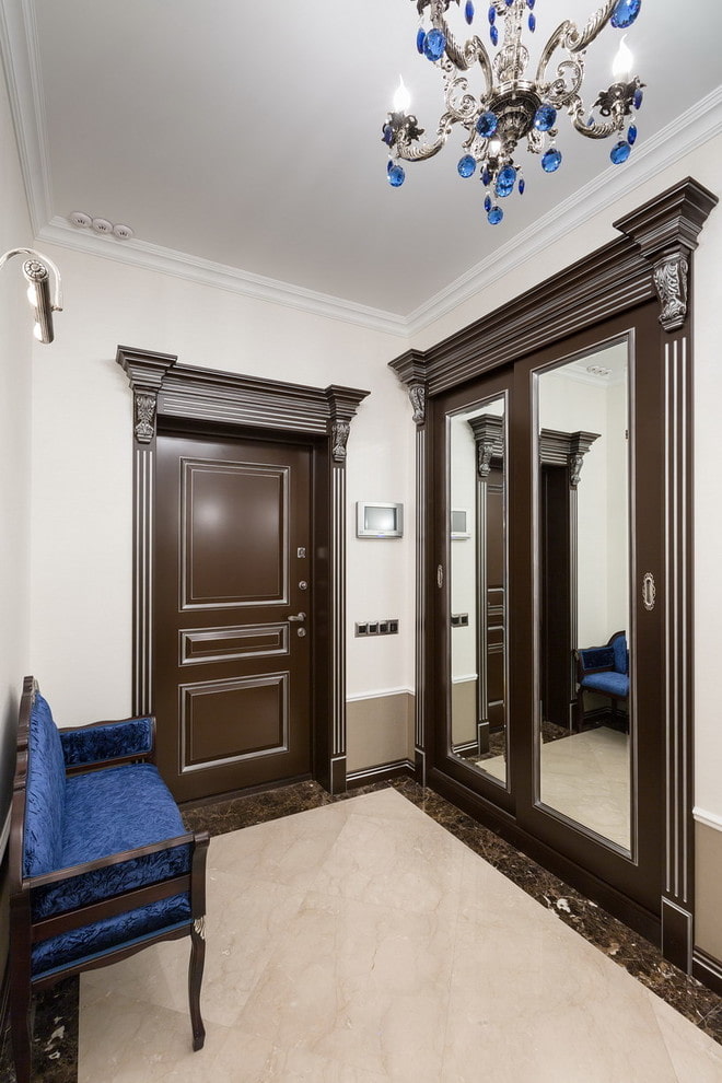 the color scheme of the interior of the corridor in the classic style the color scheme of the interior of the corridor in the classic style