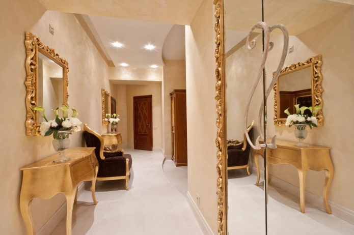 finishing the corridor in a classic style finishing the corridor in a classic style