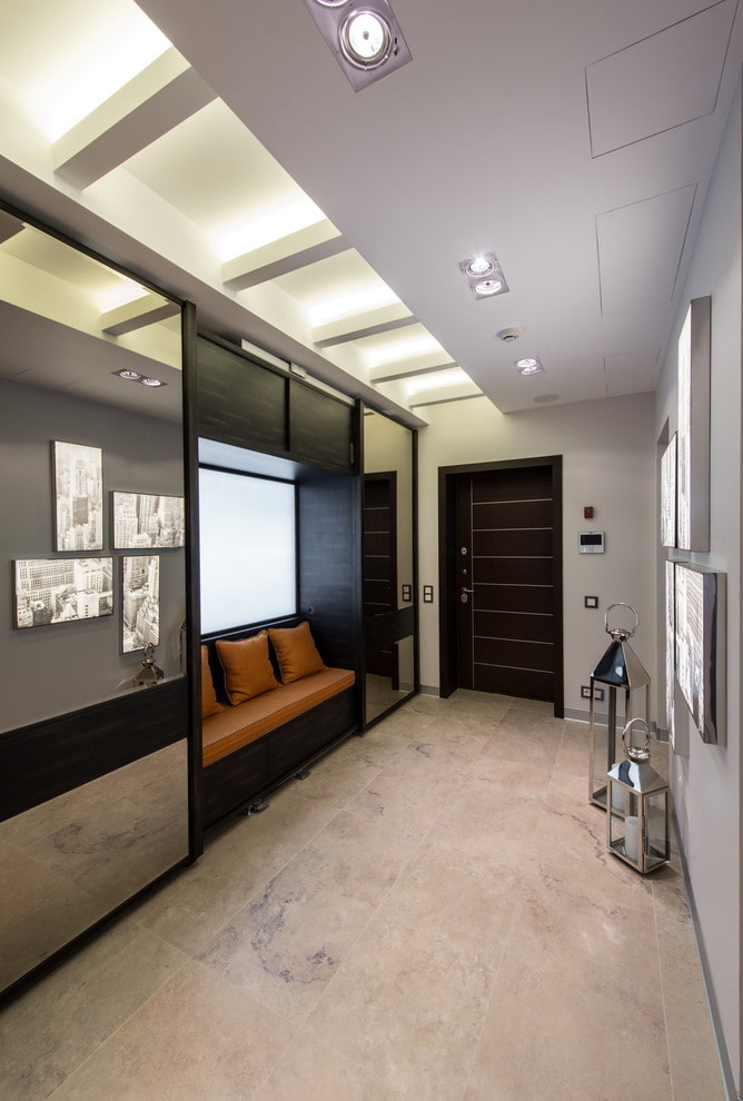 high-tech corridor furnishings