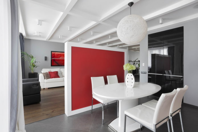 high-tech style kitchen-living room interior high-tech style kitchen-living room interior