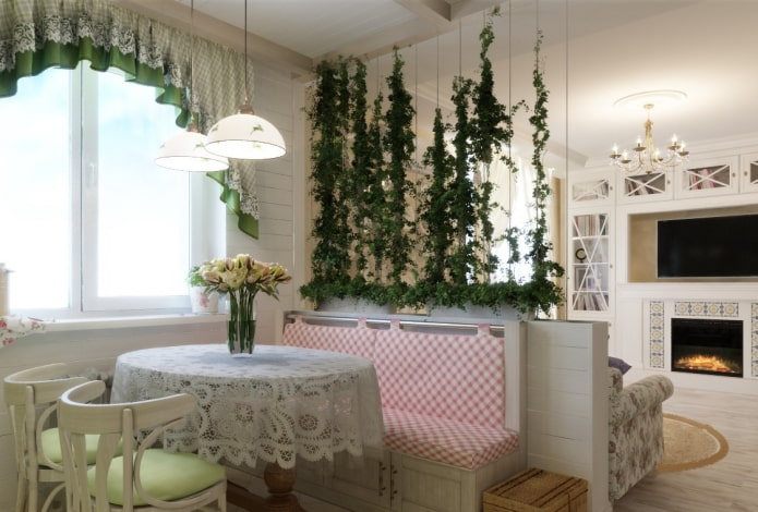 interior design of the kitchen-living room interior design of the kitchen-living room