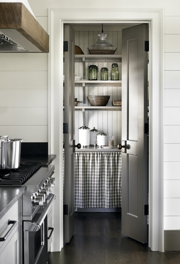 pantry in the interior of the kitchen