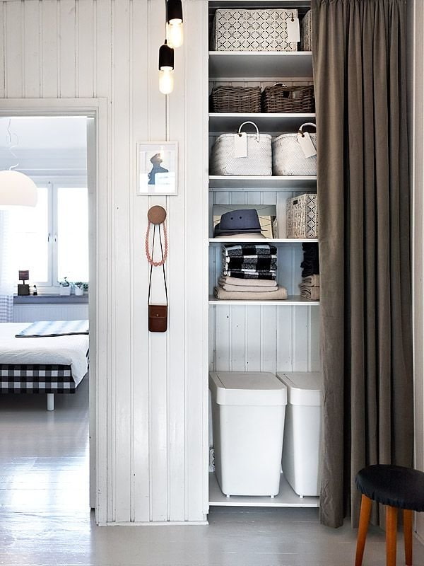 storage room in the interior of the corridor