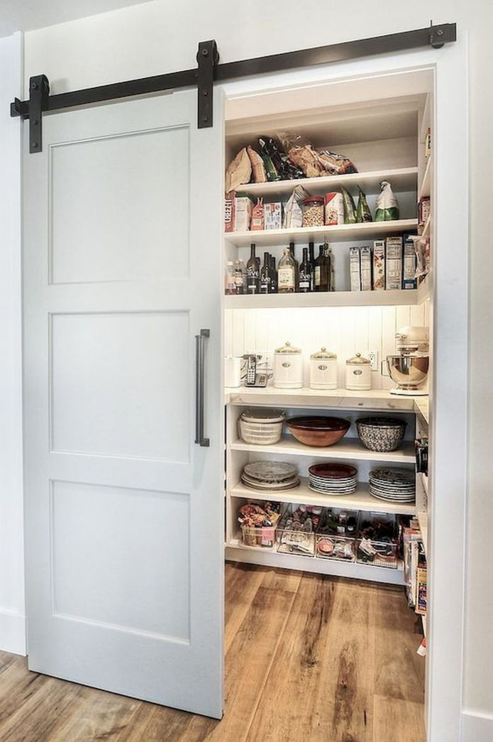 pantry design in the interior of the house
