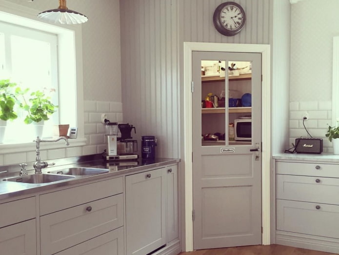 corner pantry in the interior