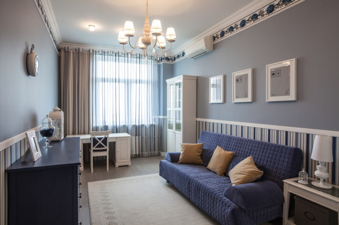 bedroom for a boy in the style of provence