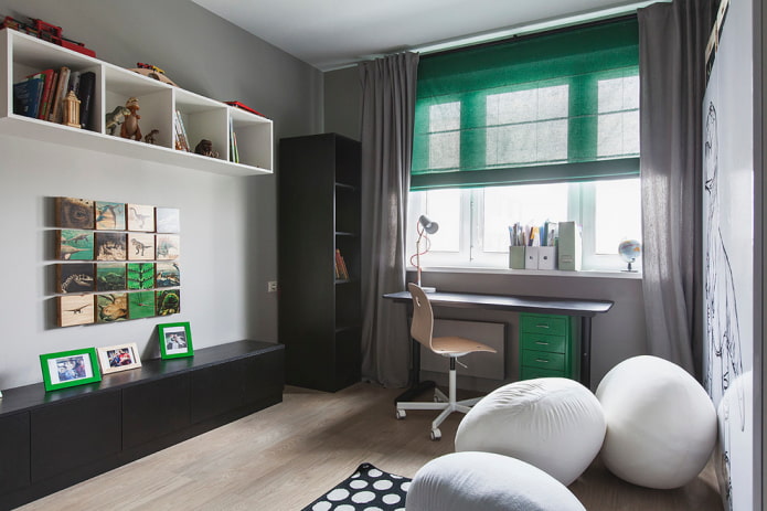 curtains in the interior of a gray nursery curtains in the interior of a gray nursery