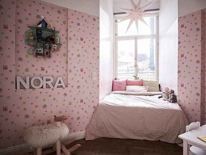 the layout of the nursery 9 squares