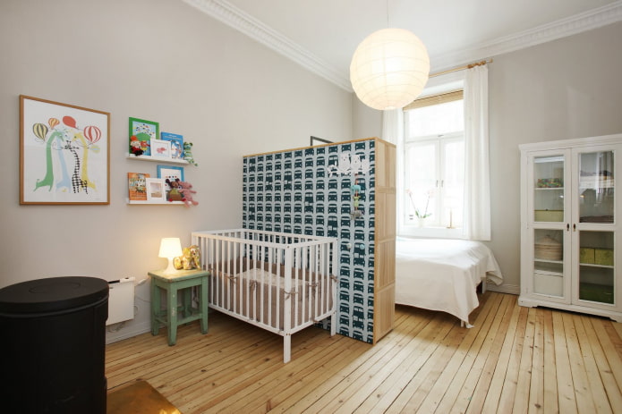 functional zoning of the combined bedroom and nursery functional zoning of the combined bedroom and nursery