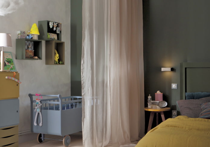 functional zoning of the combined bedroom and nursery functional zoning of the combined bedroom and nursery