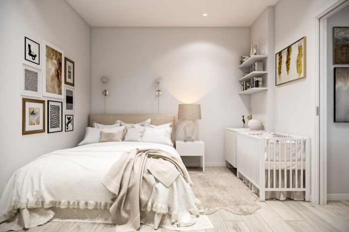 arrangement of furniture in the interior of the bedroom-nursery arrangement of furniture in the interior of the bedroom-nursery