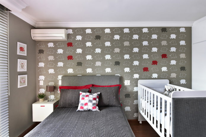 design of a small bedroom combined with a nursery design of a small bedroom combined with a nursery