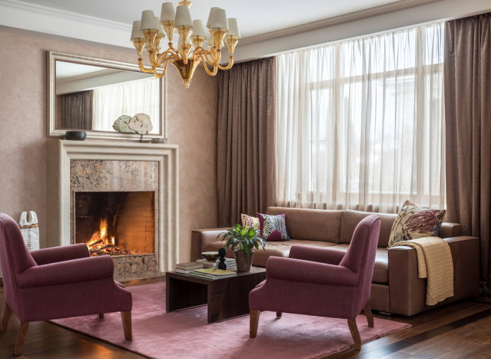 Fireplace in the house Fireplace in the house