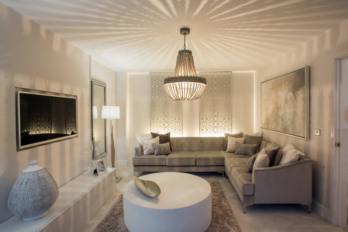 Chandelier with beads Chandelier with beads