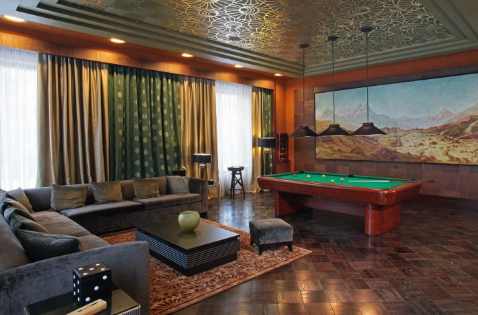 living room design in the interior of the house