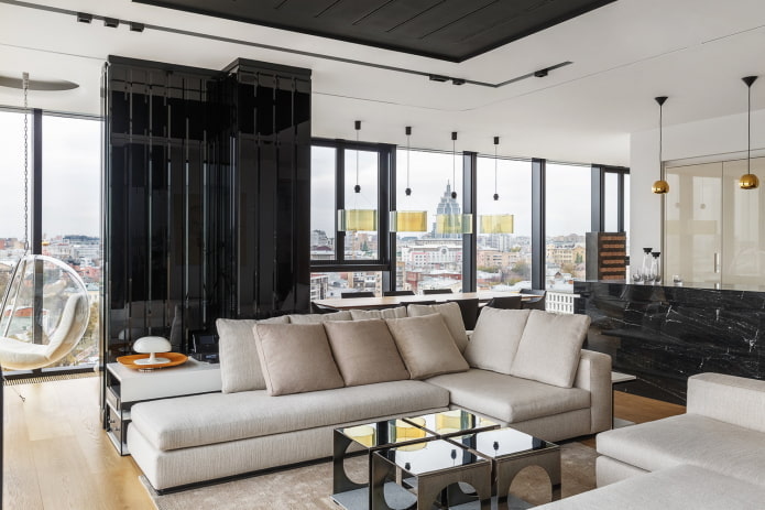 Furniture in the kitchen-living room Furniture in the kitchen-living room