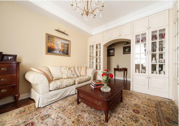 living room furnishings in classic style