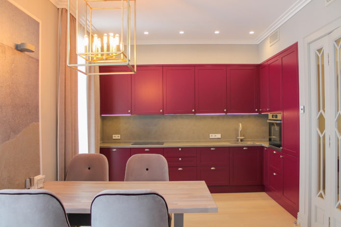 Illuminated dining area Illuminated dining area