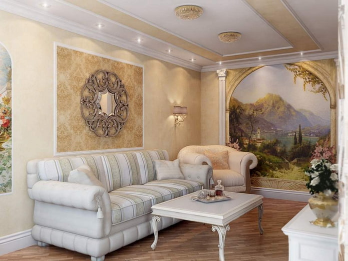 photomurals in classic style