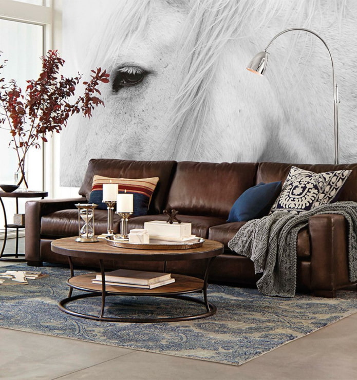 photomural with a picture of a horse