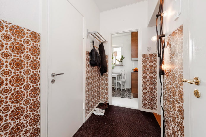 hallway with accent walls hallway with accent walls