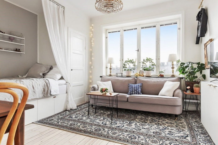 living room zoning 18 squares