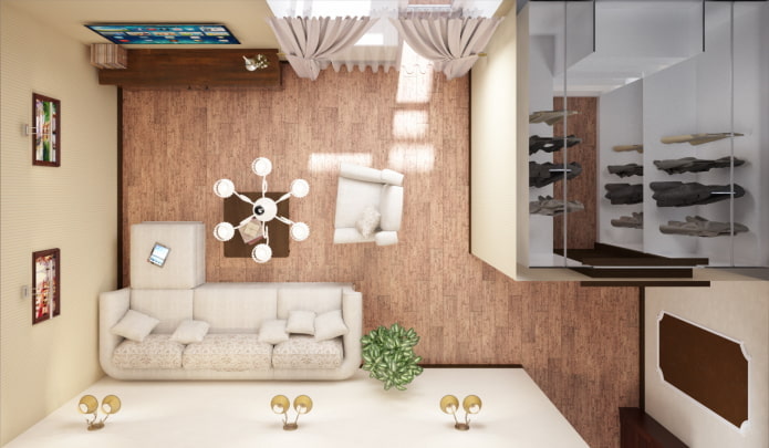 Living room with dressing room Living room with dressing room