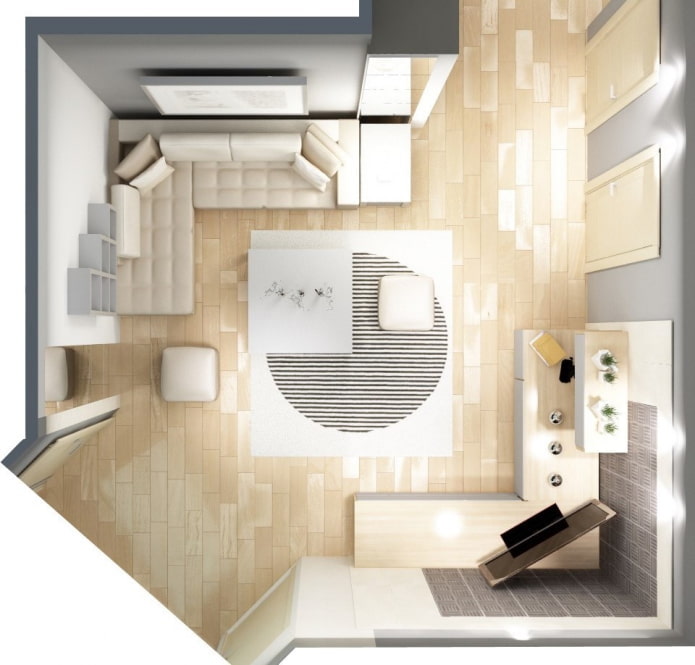 square layout of the living room square layout of the living room