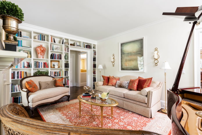 Living room-library Living room-library