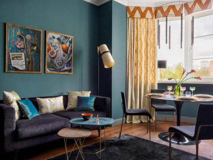 Living room and dining room Living room and dining room