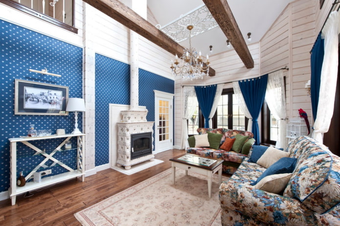 fireplace in the interior of the living room in the house