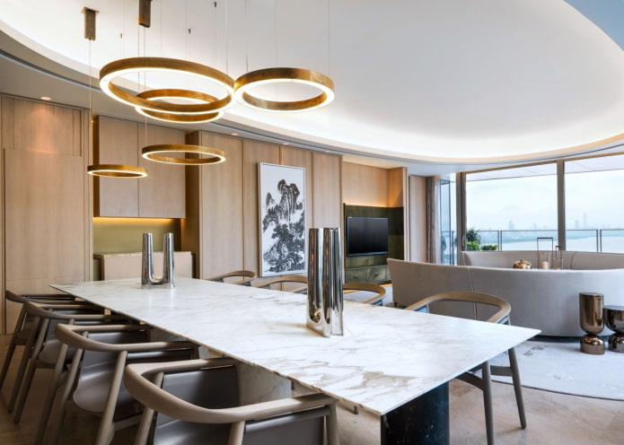 stretch ceiling with chandelier in interior design stretch ceiling with chandelier in interior design